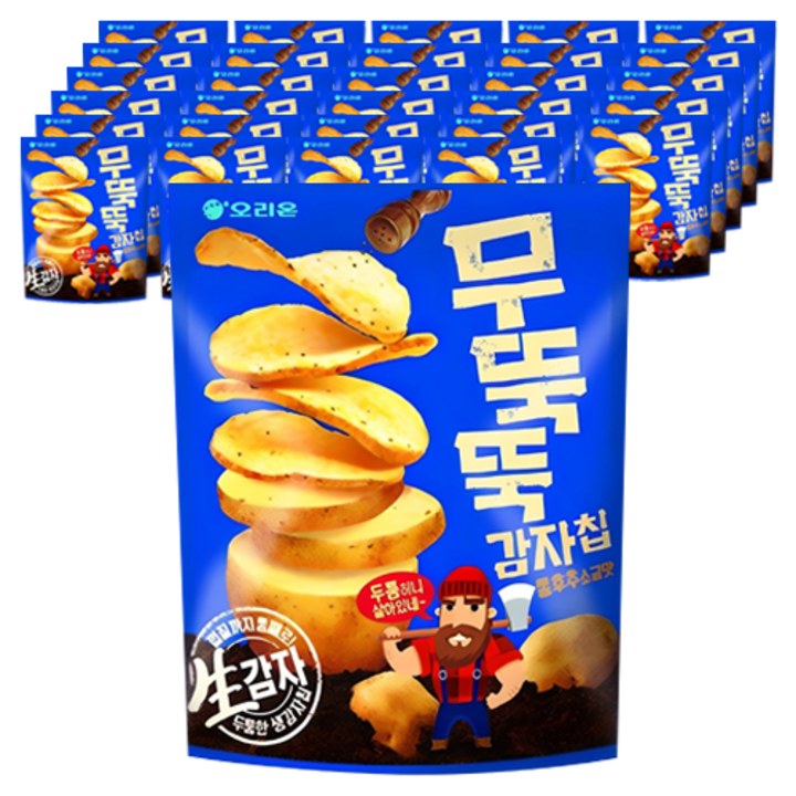 오리온 무뚝뚝감자칩 통후추 소금맛, 60g, 30개