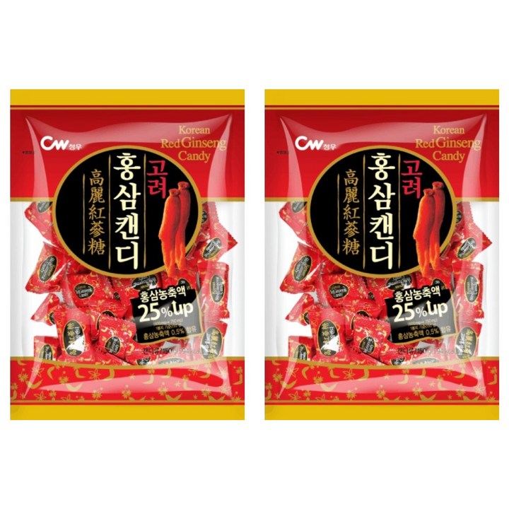 청우식품 고려 홍삼캔디, 150g, 2개