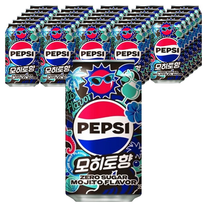 펩시 콜라 제로슈거 모히또, 355ml, 48개