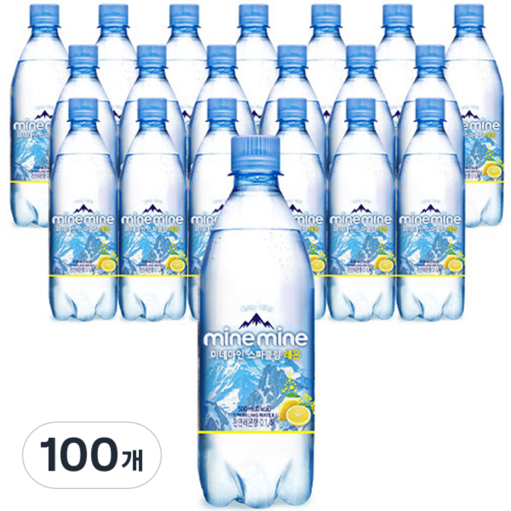 미네마인 스파클링 레몬, 100개, 500ml