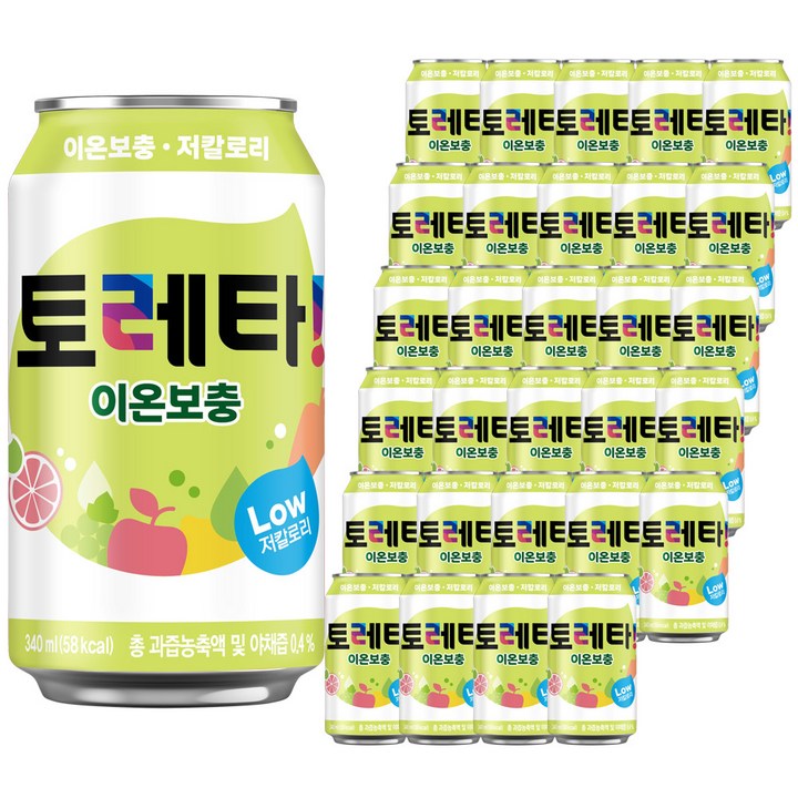 토레타 이온음료, 340ml, 48개