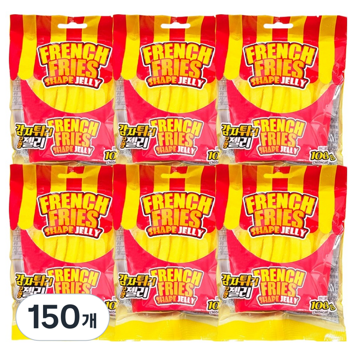감자튀김 모양 젤리, 100g, 150개