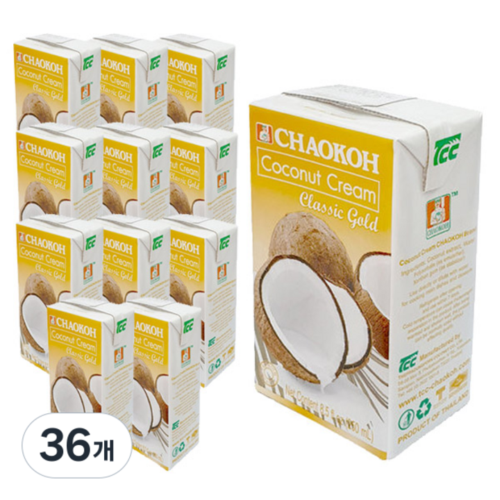 차오코 코코넛 크림 클래식 골드, 250ml, 36개