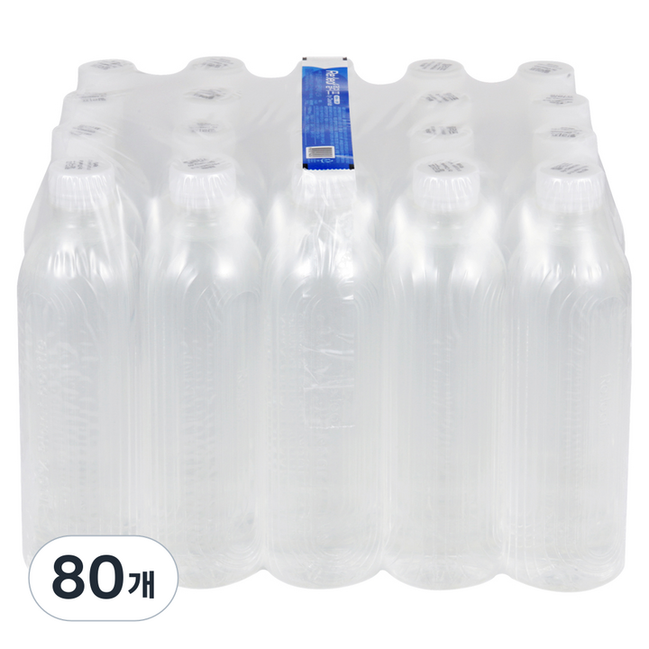 크린랩 릴리프 생수 무라벨, 80개, 500ml