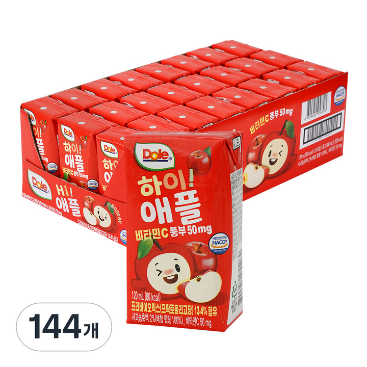 돌 하이 애플 주스, 120ml, 144개