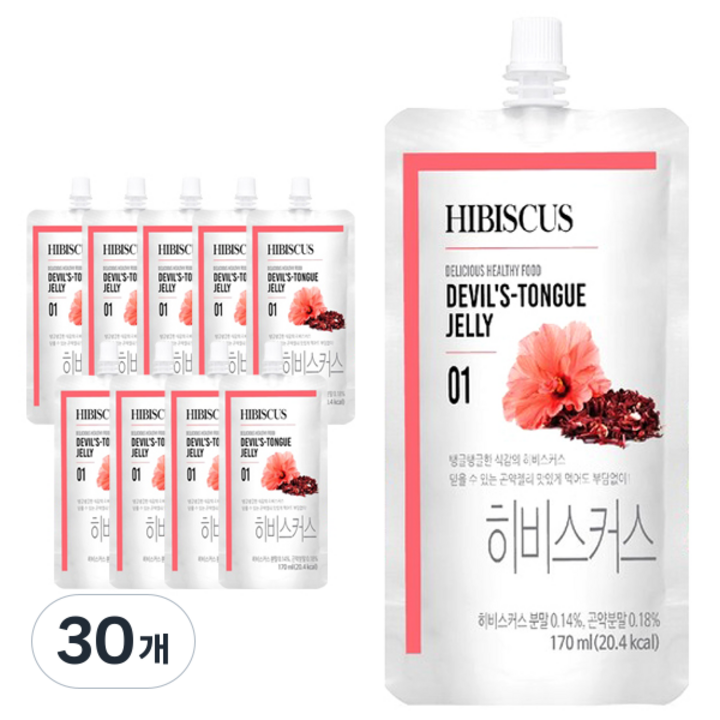 요바디 히비스커스 곤약젤리, 30개, 170ml