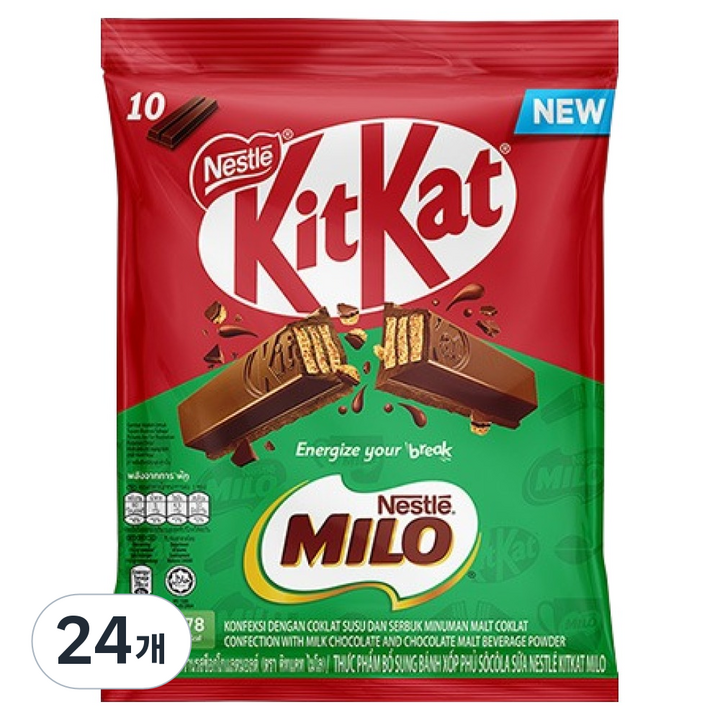 KitKat 마일로 초코바 10p, 24개