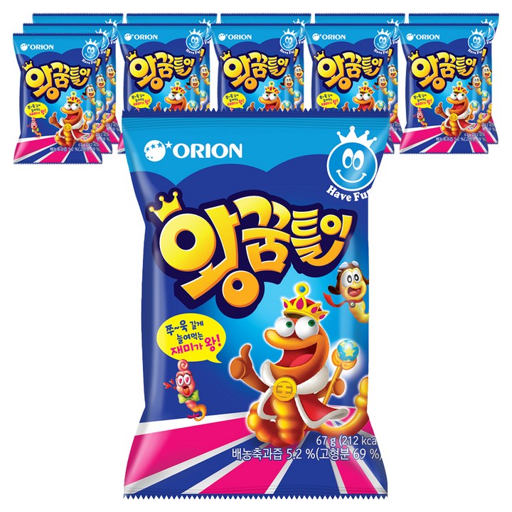오리온 왕꿈틀이, 67g, 12개