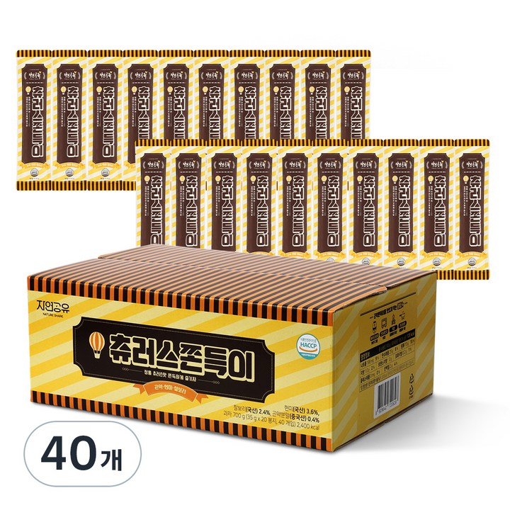 자연공유 츄러스 쫀득이, 35g, 40개