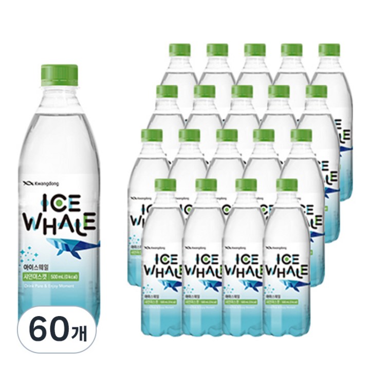 광동 아이스웨일 샤인머스켓 제로 탄산, 60개, 500ml