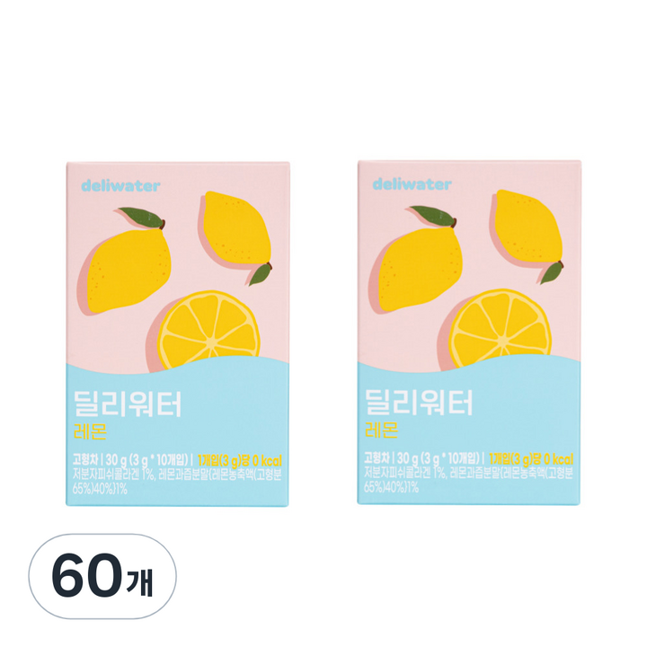 딜리워터 레몬, 3g, 10개입
