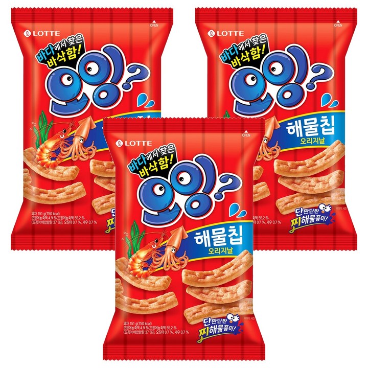 롯데웰푸드 오잉, 151g, 3개