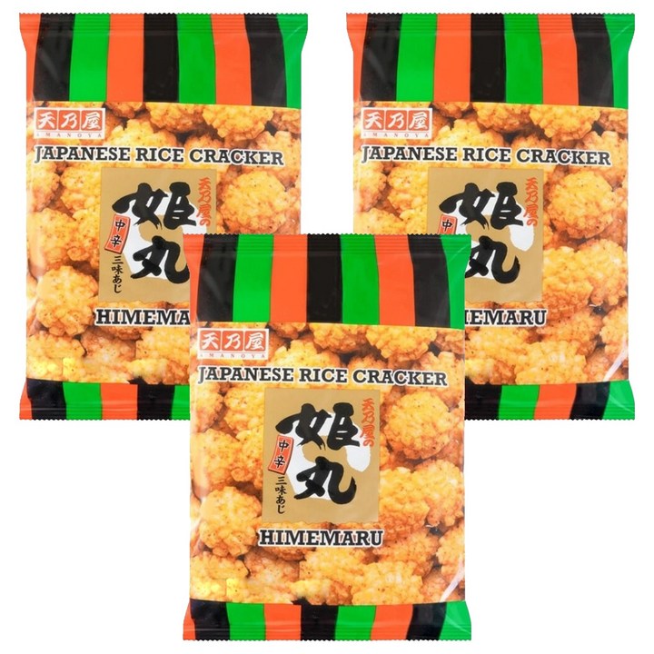 아마노야 히메마루 쌀과자, 3개, 98g