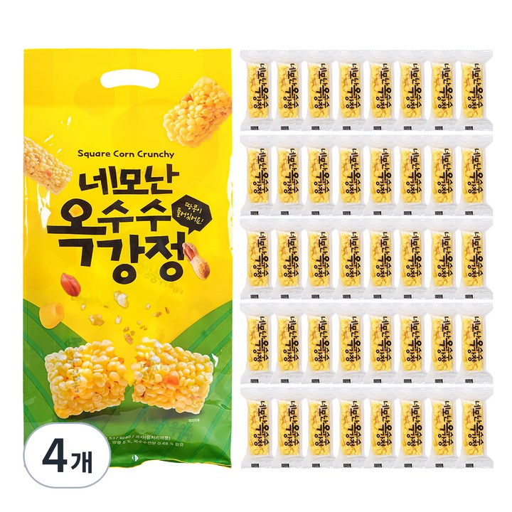 네모난 옥수수강정 40p, 320g, 4개