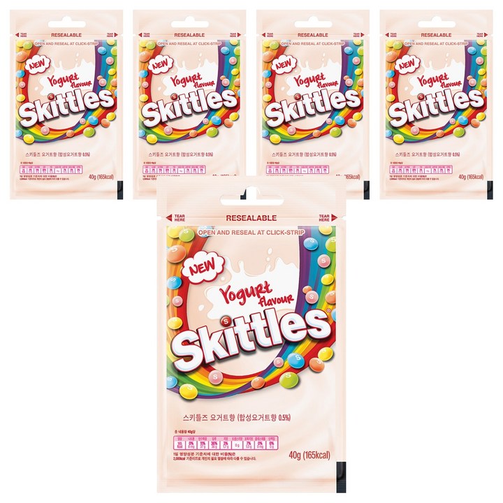 스키틀즈 요거트향, 40g, 5개