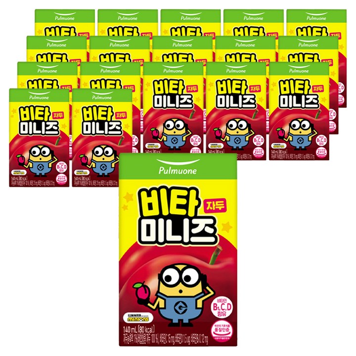풀무원 비타미니즈 자두 음료, 18개, 140ml