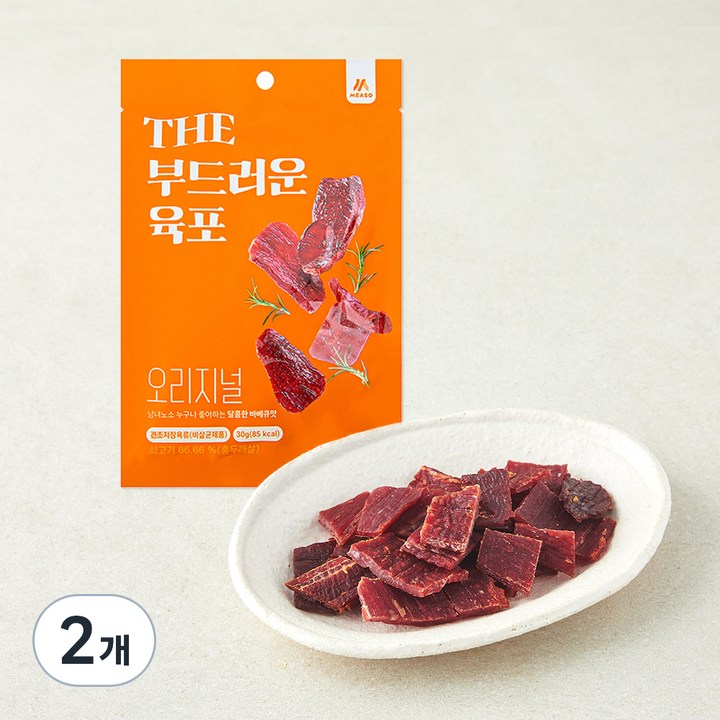 육포공방 THE 부드러운 육포 오리지날, 30g, 2개