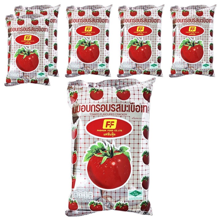 패션푸드 토마토 플레이버 크래커, 6개, 58g