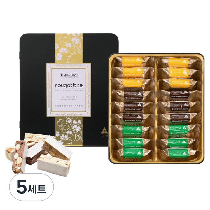 엠디엑티브 닥터내츄럴 누가 바이트 선물 세트, 5세트, 144g