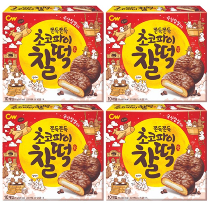 청우식품 초코파이찰떡, 215g, 4개
