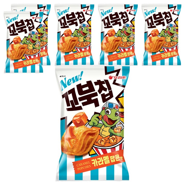 꼬북칩 카라멜팝콘, 72g, 6개