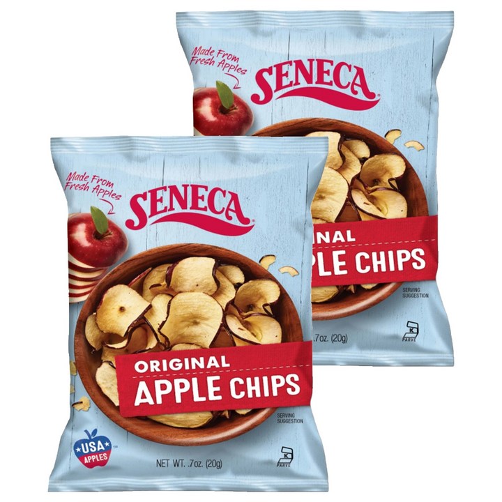 세네카 애플칩 과자 오리지널, 20g, 2개