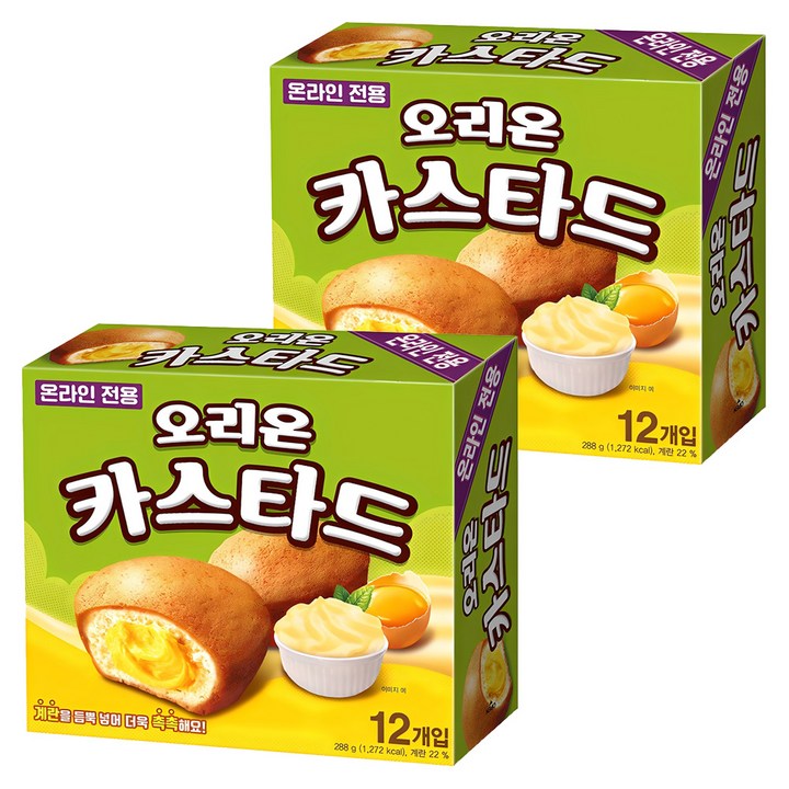 오리온 카스타드 12p, 288g, 2개