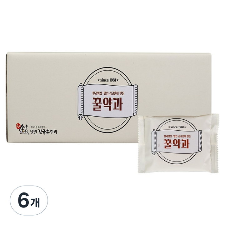 김규흔한과 한과 명장 · 명인 김규흔이 만든 꿀약과, 600g, 6개