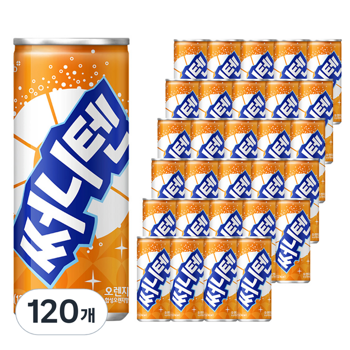 해태htb 써니텐 오렌지향, 250ml, 120개