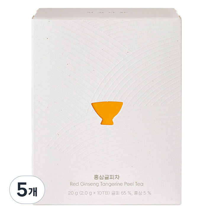 쌍계명차 일상다완 홍삼귤피차, 2g, 10개입, 5개