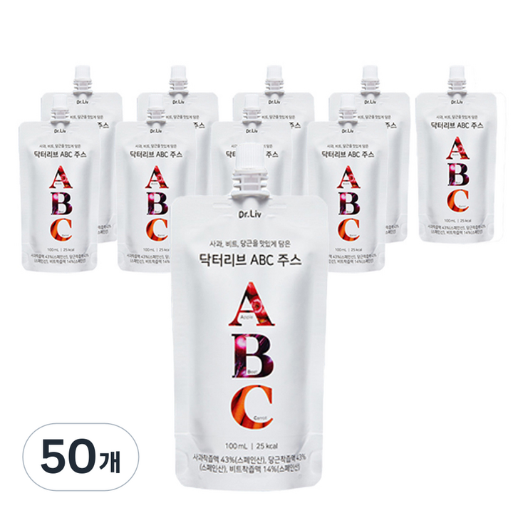 닥터리브 ABC 주스, 100ml, 50개
