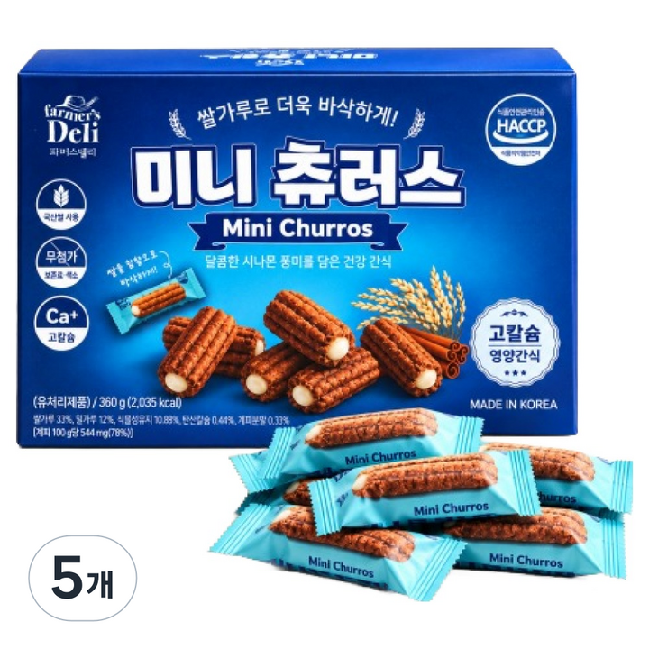 파머스델리 미니츄러스, 360g, 5개