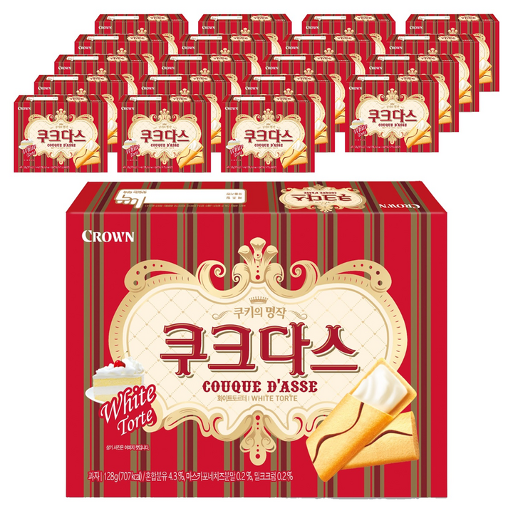 쿠크다스 화이트, 128g, 20개