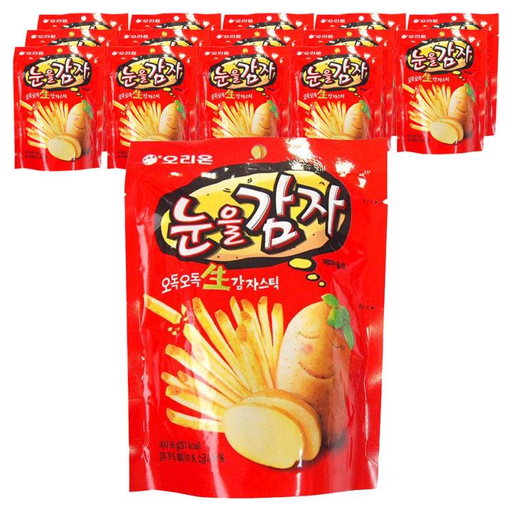 오리온 눈을감자 스낵, 56g, 15개