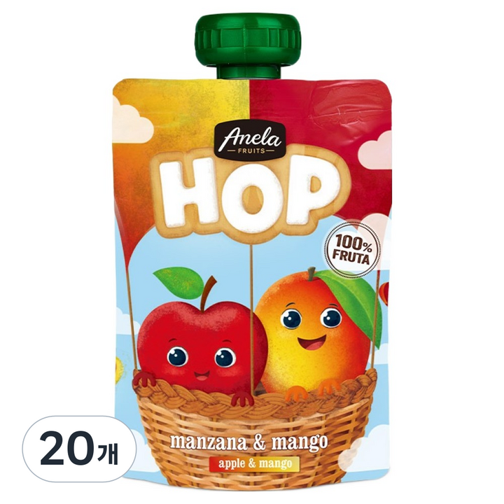 아넬라 HOP 과일퓨레, 100g, 20개, 애플망고