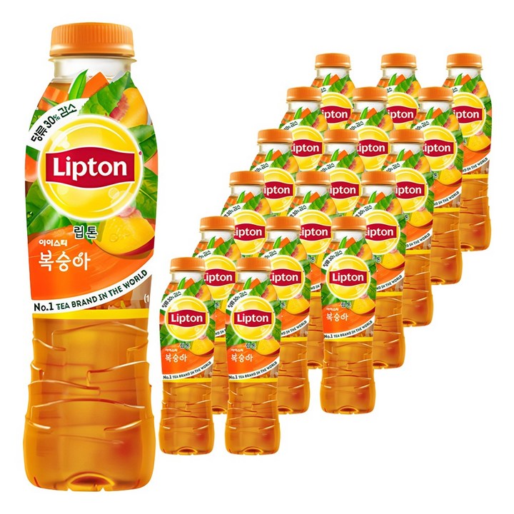 립톤 아이스티 복숭아, 500ml, 18개