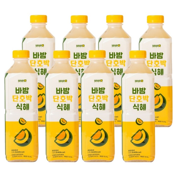 바밤 단호박 식혜, 1.2L, 8개