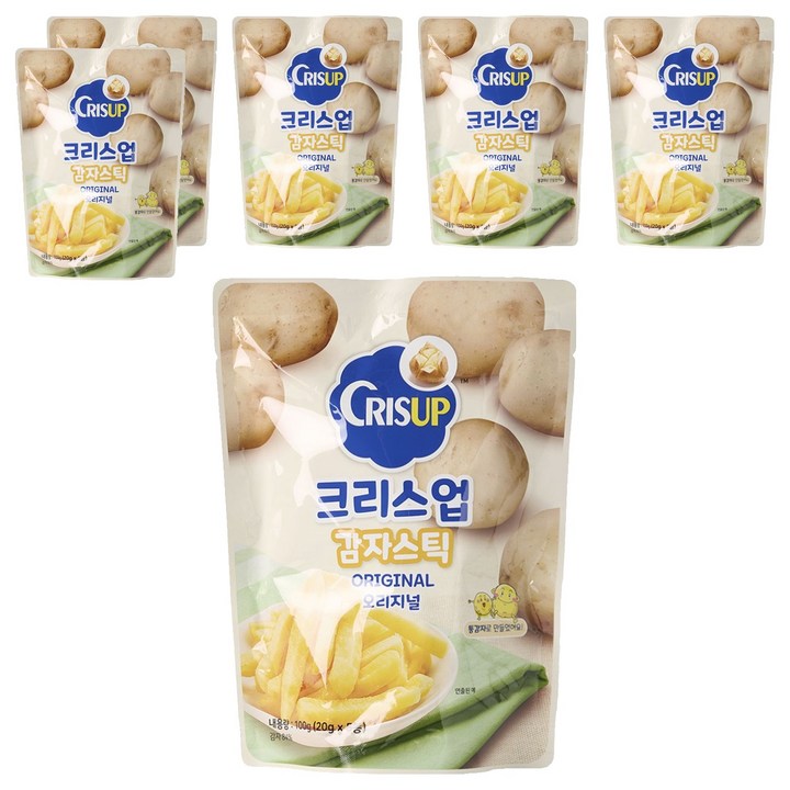 크리스업 감자스틱 오리지널 5p, 100g, 6개