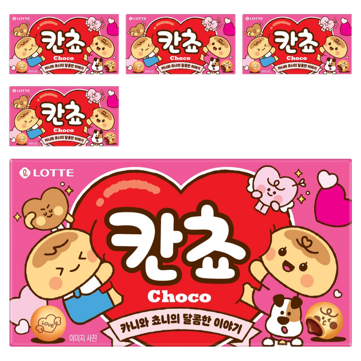 롯데웰푸드 칸쵸 초코, 54g, 5개