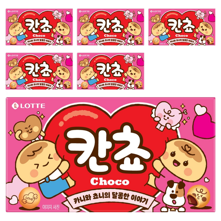롯데웰푸드 칸쵸 초코, 54g, 6개