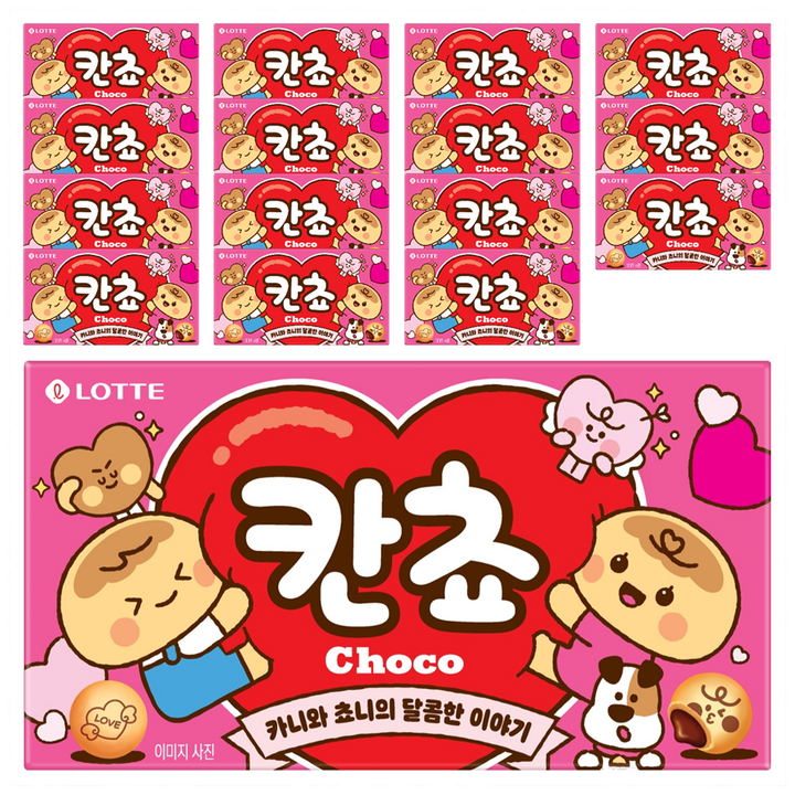 롯데웰푸드 칸쵸 초코, 54g, 16개