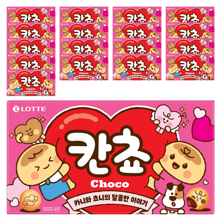 롯데웰푸드 칸쵸 초코, 54g, 18개