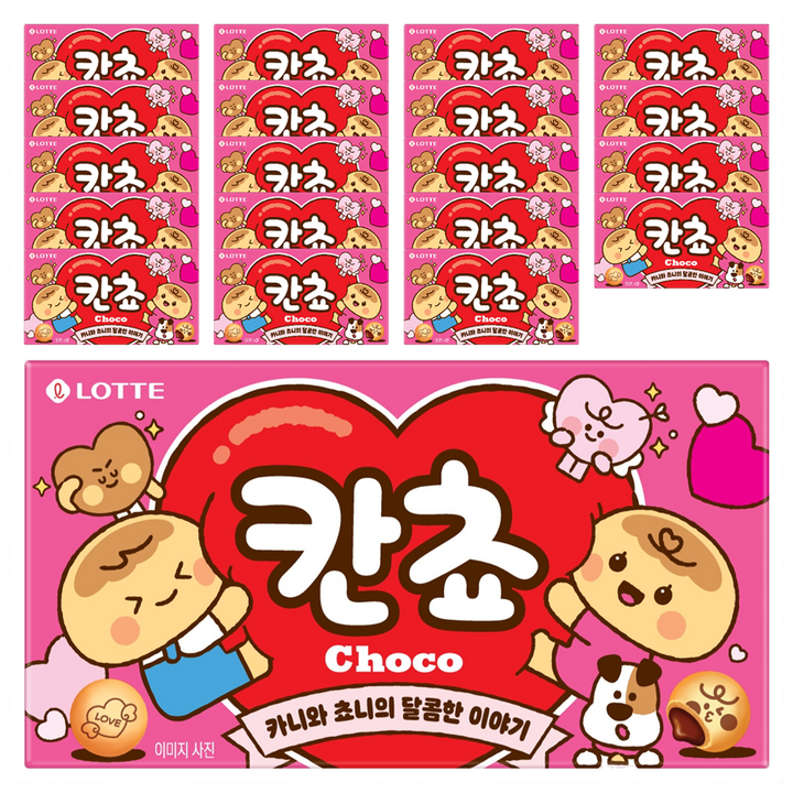 롯데웰푸드 칸쵸 초코, 54g, 20개