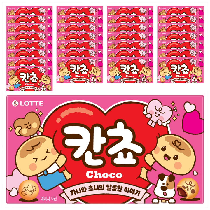 롯데웰푸드 칸쵸 초코, 54g, 30개