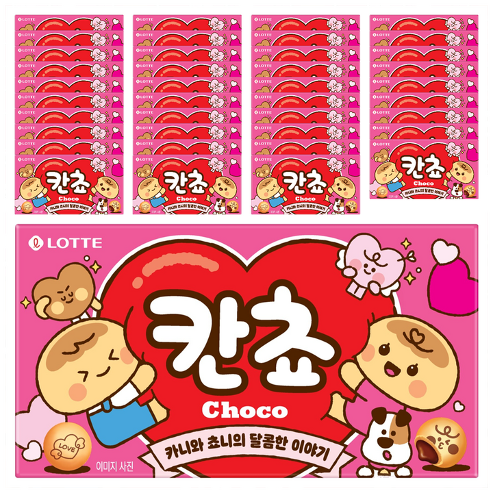 롯데웰푸드 칸쵸 초코, 54g, 40개