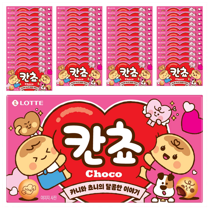 롯데웰푸드 칸쵸 초코, 54g, 50개