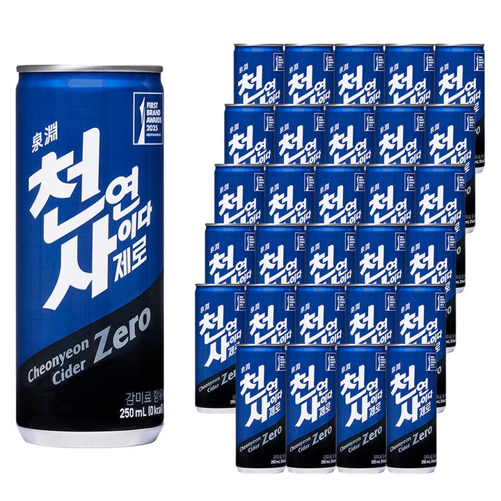 천연사이다 제로, 30개, 250ml