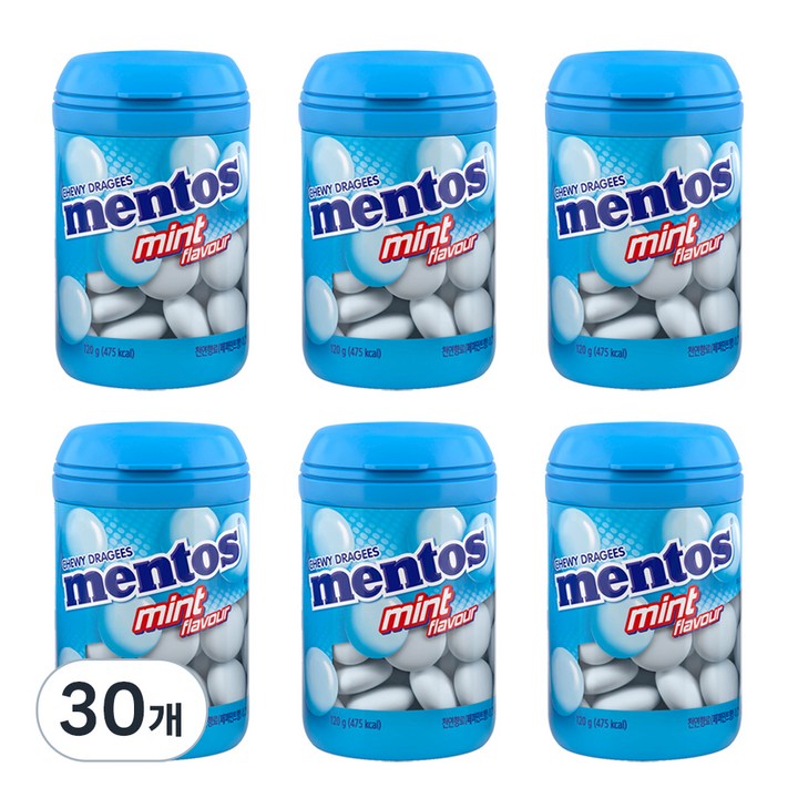 멘토스 민트맛 바틀, 120g, 30개