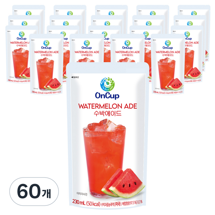온컵 수박에이드, 60개, 230ml