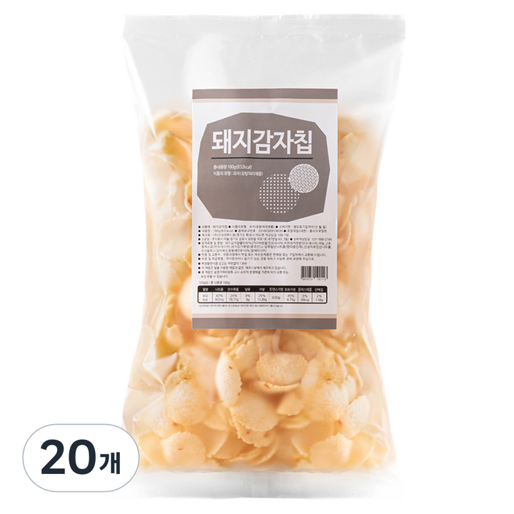 돼지감자칩, 180g, 20개